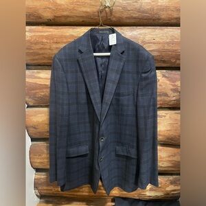 💙Very Nice Vintage 46L Plaid Austin Reed Wool Blazer